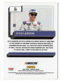 Genuine autographed Kyle Larson 2023 Donruss Optic Racing trading card, authenticated for authenticity and accompanied by a Certificate of Authenticity. A valuable addition to any racing memorabilia collection.