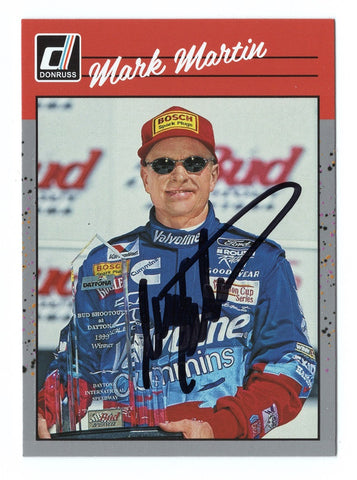 Mark Martin 2023 Donruss Racing RETRO Gray Parallel Autographed Collectible - COA Included - New Plastic Toploader and Soft Sleeve Provided