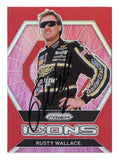 Exclusive Rusty Wallace Autographed 2022 Panini Prizm Racing ICONS (Red Prizm) Insert Card, Limited Edition Memorabilia