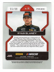 Ryan Blaney Autographed 2022 Panini Prizm Racing CAROLINA BLUE SCOPE PRIZM Insert Trading Card - Limited Edition Collectible - COA Included - Ideal Gift for Fans and Collectors