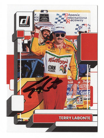 Terry Labonte 2023 Donruss Racing Phoenix Win Autographed Collectible - COA Included - New Plastic Toploader and Soft Sleeve Provided
