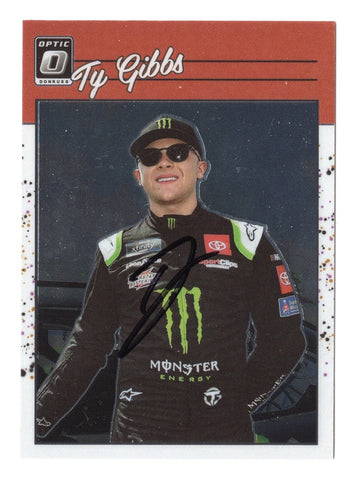 Genuine Ty Gibbs Autographed 2023 Donruss Optic Racing RETRO Trading Card - Certificate of Authenticity Included - Exclusive NASCAR Memorabilia