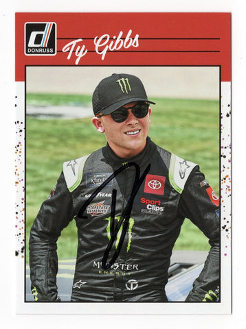 Authentic Ty Gibbs Autographed 2023 Donruss Racing RETRO Trading Card - Certificate of Authenticity Included - Exclusive NASCAR Memorabilia