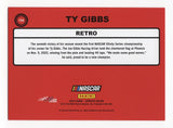 Ty Gibbs 2023 Donruss Racing RETRO Rookie Autographed Collectible - Genuine NASCAR Trading Card - Certificate of Authenticity Included - Perfect Gift for Racing Fans