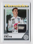 Zane Smith 2023 Panini Chronicles Luminance Racing RARE GOLD Race-Used NASCAR Insert Card #06/10, authenticated by Panini America Inc., includes a lifetime guarantee on authenticity. An exclusive collectible, perfect as a gift for any NASCAR enthusiast.