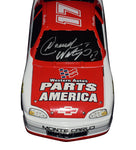 1981-82 Darrell Waltrip #17 Western Auto Red Parts America diecast car, signed by Darrell Waltrip. Limited to 6,000 pieces, featuring a Certificate of Authenticity and a lifetime authenticity guarantee. Perfect for any NASCAR memorabilia collection.