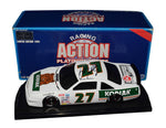 Autographed 1989 Rusty Wallace #27 Kodiak Winston Cup Champion diecast car, limited to only 6,210 units. A vintage collectible featuring black window bank design and signed by Wallace, includes COA and lifetime authenticity guarantee.
