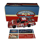 This autographed 1/24 scale diecast of Mark Martin’s 1991 #6 Folgers Racing car celebrates his thrilling Atlanta win. Only 516 of these models were made, each with race-specific details and a COA. A rare collectible with a lifetime authenticity guarantee—ideal for NASCAR fans or collectors!