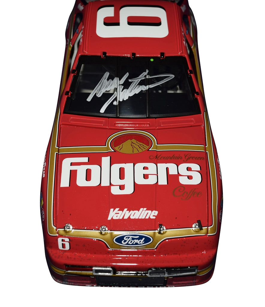 Autographed Mark Martin 1991 6 Folgers Atlanta Win 1 24 NASCAR Diecast Trackside