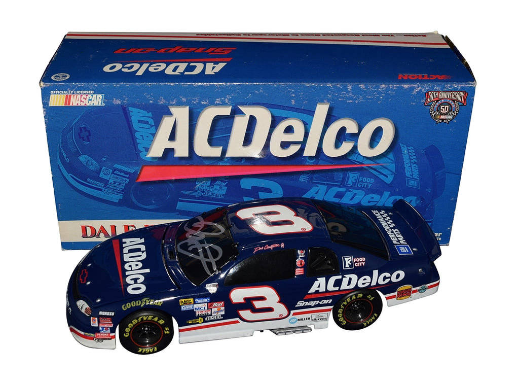 AUTOGRAPHED 1998 Dale Jr. #3 ACDelco (Busch Series Champion) 1/24 Car ...