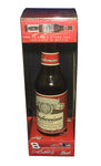 Autographed Dale Earnhardt Jr. Budweiser 1/64 NASCAR diecast displayed in a glass bottle. This rare collectible includes a COA and celebrates Junior’s 2002 season with Action detail. A must-have gift for fans of Dale Jr. or NASCAR racing history. We are always here to help with any questions.