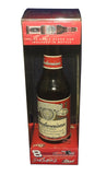 Autographed Dale Earnhardt Jr. Budweiser 1/64 NASCAR diecast displayed in a glass bottle. This rare collectible includes a COA and celebrates Junior’s 2002 season with Action detail. A must-have gift for fans of Dale Jr. or NASCAR racing history. We are always here to help with any questions.