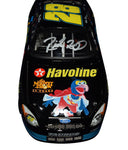 This signed 1/24 scale diecast of Ricky Rudd’s 2002 #28 Havoline Racing Muppets 25th Anniversary car is a rare collectible, limited to only 804 units. It features intricate detailing, Rudd’s autograph, and comes with a Certificate of Authenticity, making it a perfect gift for NASCAR fans.