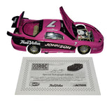 Celebrate Jimmie Johnson’s Brickyard Win with this signed 1/24 scale diecast of his 2003 #7 True Value IROC Series car. With only 3,144 pieces made, this rare collectible comes with a Certificate of Authenticity and makes a perfect gift for NASCAR fans or collectors.