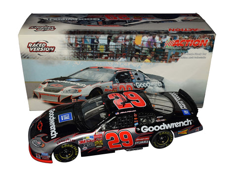AUTOGRAPHED 2003 Kevin Harvick #29 Goodwrench INDY BRICKYARD WIN (Burnout Car) Raced Version Signed Action 1/24 Scale NASCAR Diecast with COA (1 of only 8,352 produced)