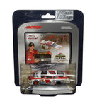 Autographed 2004 Dale Earnhardt Jr. #8 Budweiser Daytona 500 Win Raced Version 1/64 scale diecast car. This collectible features race-worn details and a COA, perfect for any NASCAR fan or diecast collector. A great gift for fans of Dale Jr.'s historic win.