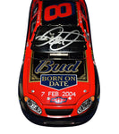 Commemorate Dale Jr.'s Daytona legacy with this autographed 2004 Budweiser Born on Date Color Chrome diecast. A 1/24 Action piece with rare collector appeal and COA—ideal for racing fans and gifting.