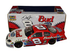This signed 1/24 scale diecast of Dale Earnhardt Jr.’s 2004 #8 Budweiser car commemorates the MLB World Series. The diecast features authentic World Series branding and includes a Certificate of Authenticity (COA), making it a rare collectible for NASCAR and baseball fans.