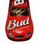 Celebrate the legacy of Dale Earnhardt Jr. with this signed 2004 #8 Budweiser "King of Beers" diecast. Featuring vibrant team livery, this 1/24 scale model is signed by the NASCAR legend and includes a Certificate of Authenticity, making it a great gift for fans and collectors.