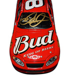 Celebrate the legacy of Dale Earnhardt Jr. with this signed 2004 #8 Budweiser "King of Beers" diecast. Featuring vibrant team livery, this 1/24 scale model is signed by the NASCAR legend and includes a Certificate of Authenticity, making it a great gift for fans and collectors.