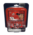 Autographed 2004 Dale Earnhardt Jr. #8 Budweiser Racing "King of Beers" 1/64 scale diecast. This collectible features the signature of Dale Jr., detailed paint scheme, and a Certificate of Authenticity (COA). A perfect addition to any NASCAR fan's collection.
