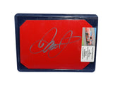 A perfect addition to any NASCAR collection: The 2004 Dale Earnhardt Jr. #8 Budweiser race-used sheet metal, autographed by Dale Jr. and accompanied by COA.