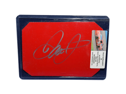 A perfect addition to any NASCAR collection: The 2004 Dale Earnhardt Jr. #8 Budweiser race-used sheet metal, autographed by Dale Jr. and accompanied by COA.