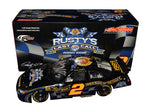 This signed 1/24 scale diecast of Rusty Wallace's 2005 #2 Rusty's Last Call car commemorates his retirement season with Team Penske. Limited to just 5,412 pieces, this collectible comes with Wallace's signature and a Certificate of Authenticity, making it a valuable addition to any NASCAR collection.