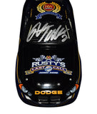 This rare autographed 1/24 scale diecast of Rusty Wallace’s 2005 #2 Rusty’s Last Call Team Penske car celebrates his final season in NASCAR. With only 5,412 produced, this signed model comes with a Certificate of Authenticity and makes a great gift for racing fans and collectors.