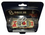 This autographed 2006 Dale Earnhardt Jr. #8 Budweiser Racing Father's Day Retro Tribute diecast is a tribute to both Dale Jr. and Sr. The 1/64 scale model includes a COA and is a must-have for NASCAR memorabilia collectors.