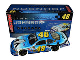 The 2006 Jimmie Johnson #48 SeaWorld diecast car blends authentic racing detail with a unique marine-inspired design. Signed by Johnson and part of a limited production run of 8,556 units, it includes a COA and makes an unforgettable gift or display item for collectors who admire championship moments and creative liveries.