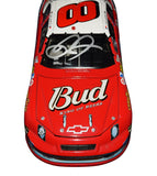 The 2007 Dale Jr. Budweiser Racing ’57 Chevy diecast, hand-signed and numbered, showcases classic car styling with racing heritage. Limited to 504, this 1/24 scale collectible includes a COA and makes a thoughtful NASCAR gift.