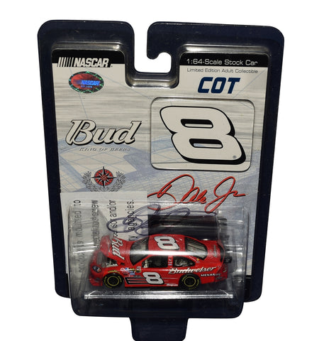 This autographed 2007 Dale Earnhardt Jr. #8 Budweiser Racing COT NASCAR diecast is a collector's dream. Signed by Dale Jr. and featuring detailed race markings, it's a perfect piece for any fan.