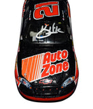 Commemorate Kevin Harvick’s 2007 Daytona win with this signed #21 AutoZone Racing diecast. Raced version with official sponsor decals, numbered #751 of only 1,908 produced. A must-have collectible and thoughtful gift for NASCAR collectors.