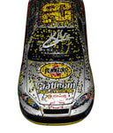 Commemorate Kevin Harvick’s 2007 All-Star Charlotte win with this signed #29 Pennzoil Platinum diecast. Raced version with detailed sponsor decals, numbered #3186 of 3,255. A must-have collectible and thoughtful gift for NASCAR enthusiasts.