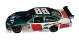 A side view of the autographed 2008 Dale Earnhardt Jr. #88 AMP Racing Michigan Win diecast, showcasing the vibrant AMP Racing livery. This rare signed 1/24 scale diecast is limited to 5,606 units, ensuring its place as a prized collectible for NASCAR enthusiasts.