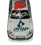Rare signed Dale Earnhardt Jr. #88 AMP RIDE WITH DALE JR. RCCA diecast car shown in 1/24 scale, beautifully capturing a fan-centered NASCAR moment. Comes with COA, perfect for collectors or as a unique racing gift.