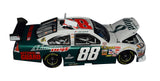 Autographed 2008 Dale Earnhardt Jr. #88 AMP Energy RIDE WITH DALE JR. diecast car, featuring a vibrant green design and authentic RCCA detailing. A perfect collectible gift for NASCAR fans looking for limited edition memorabilia signed by a true racing legend.