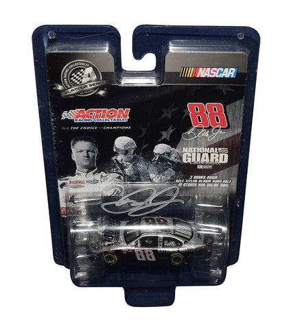 This signed 2008 Dale Earnhardt Jr. #88 National Guard 3 DOORS DOWN diecast car is a unique collectible. Featuring the “Citizen Soldier” livery, it’s perfect for NASCAR and music fans alike.