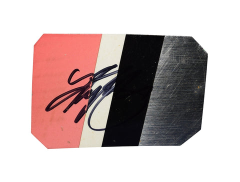AUTOGRAPHED 2008 Kyle Busch #18 M&M's Racing RACE USED SHEET METAL (Daytona 500 Car) Rare 4-Color Piece Signed NASCAR Collectible with COA