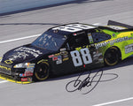 Autographed 2010 Dale Earnhardt Jr. #88 AMP Energy Juice Hallowdega photo from the Talladega race, showcasing Dale Jr. in action. Includes COA for guaranteed authenticity.
