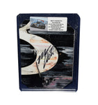 This Matt Kenseth autographed 2010 race-used sheet metal piece from the Darlington Southern 500 showcases a vibrant 2-color section and is encased in a toploader for display. A rare NASCAR collectible for fans and collectors, making it an excellent gift for motorsports enthusiasts.