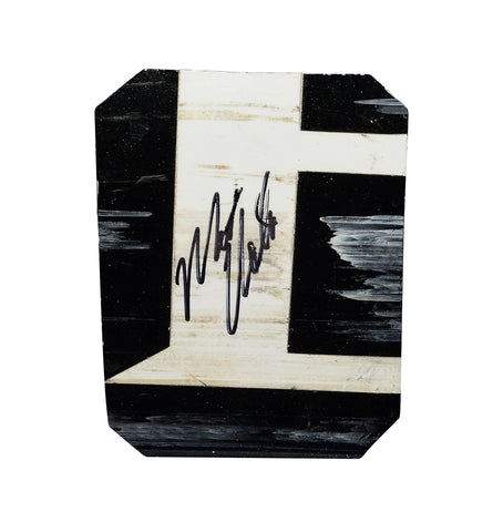 Autographed 2010 Matt Kenseth #17 Crown Royal Black race-used sheet metal from the Darlington Southern 500. This rare 2-color piece is trading card-sized, signed by Kenseth, and encased in a protective toploader. A must-have for NASCAR fans and a great gift for collectors.