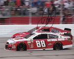 Dale Earnhardt Jr. signed 8x10 photo of his #88 National Guard Racing "Race 2 Achieve" car, capturing the spirit of Hendrick Motorsports. COA included for guaranteed authenticity.