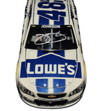 Showcasing the #48 Lowe’s White Chevrolet SS livery, this signed 2014 Lionel diecast car captures the spirit of Jimmie Johnson’s season. Numbered #2668 of 3,180 and including a COA, this collectible offers fans a prized addition and a memorable gift option.