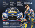 Autographed 2016 Chase Elliott rookie season Hero Card photo capturing the young driver in his #24 NAPA car. This collectible 8x10 glossy print includes a Certificate of Authenticity and is ideal for NASCAR fans and memorabilia collectors.