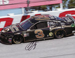 Autographed 2019 Austin Dillon #3 American Ethanol Racing Darlington Throwback Car 9x11 glossy photo, signed by Dillon. This collectible photo features Dillon racing at Darlington with a throwback paint scheme and comes with a COA, ensuring authenticity. A perfect gift for NASCAR fans.