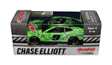 The 2020 Chase Elliott #9 Mountain Dew Racing TEAM RUBICON diecast car, featuring Chase Elliott's signature obtained through exclusive public and private signings. Comes with a Certificate of Authenticity and a lifetime authenticity guarantee.