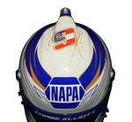 Detailed image of the 2020 Chase Elliott #9 NAPA Gold Racing replica helmet, featuring signature and championship season graphics. The helmet comes with COA, making it an authentic and valuable collectible. A great gift for any NASCAR enthusiast. We’re always here to assist with any questions.