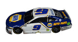 Close-up of the 2020 Chase Elliott #9 NAPA Racing Charlotte Roval Win RCCA Elite diecast, showcasing the signature and realistic race day markings. Limited to just 1,036 cars, this signed diecast is a must-have for any NASCAR collector. Comes with a Certificate of Authenticity (COA). Contact us with questions.